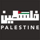 Palestine Arabic Text & Flag Printed Hoody