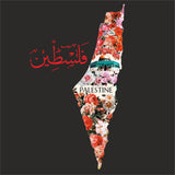 Palestine Map (Colour) Printed Hoody