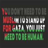 Palestine 'Just need to be Human' Printed Hoody