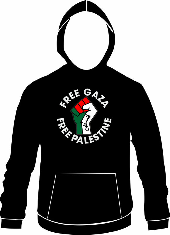 Free Gaza Free Palestine Printed Hoody