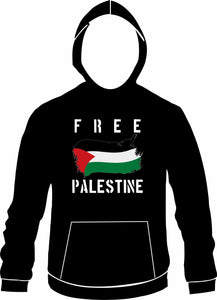 Free Palestine Printed Hoody