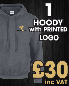 1 x Hoody with PRINTED LOGO