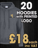 20 x Hoodies with PRINTED LOGO