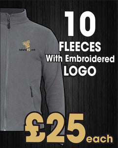 10 x Fleece Jackets with Embroidered LOGO
