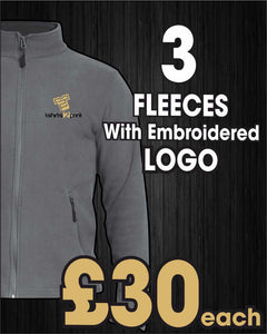 3 x Fleece Jackets with Embroidered LOGO