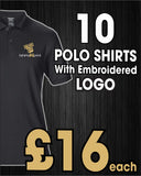 10 x Polo Tops with Embroidered LOGO